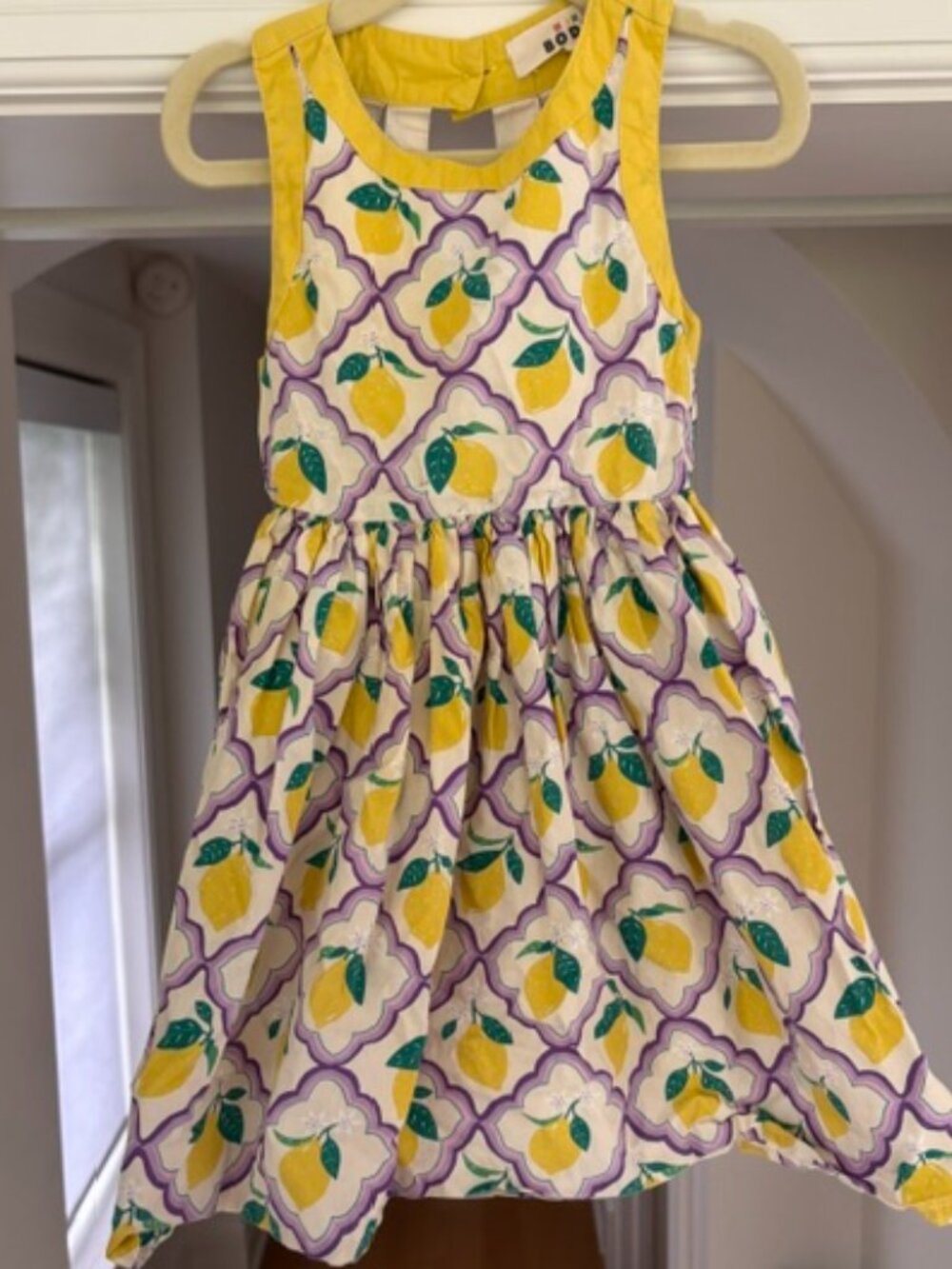 Lemonade Stand Outfit! Mini Boden 3T/4T Lemon dress
